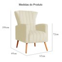 Ver imagem 7 de Kit 02 Poltrona Pés de Palito Melinda Suede