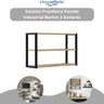 Estante Prateleira Parede Industrial Berlim 3 Andares 64x20x40cm Mdf Madeira Nogueira Metalão Prat-k - 2
