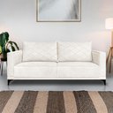 Ver imagem 2 de Sofa Nori 2 Lugares Pes de Ferro 160cm Linho Boucle 3300 Ezz 3300