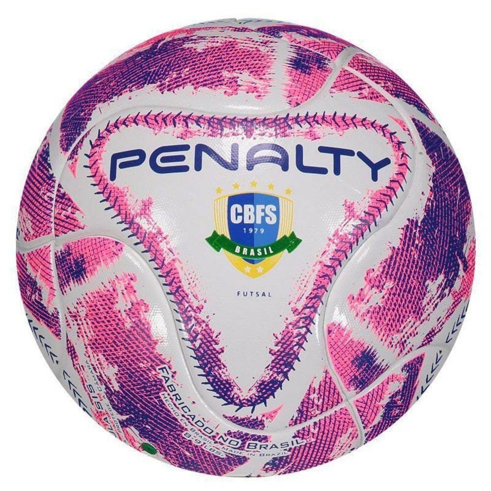 Bola Penalty Max 500 Term lX Futsal Branca e Rosa - 2