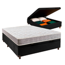Ver imagem 1 de Conjunto Cama Box Bau Preto Casal + Colchão D23 D23 Inducol