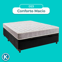 Ver imagem 4 de Conjunto Cama Box Bau Preto Casal + Colchão D23 D23 Inducol