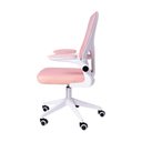 Ver imagem 3 de Kit 04 Cadeiras Escritório Rodizio Office Bytes Rosa
