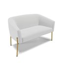Ver imagem 6 de Sofá Namoradeira e 2 Poltronas Pé de Ferro Dourado Stella Linho D03 - D'Rossi Cor A05 Cinza