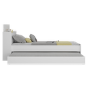 Ver imagem 5 de Bicama Multimóveis com Baú Embutido para Colchão 190cmx80cm Branca Ref.5009