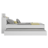Bicama Multimóveis com Baú Embutido para Colchão 190cmx80cm Branca Ref.5009 - 5