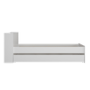 Ver imagem 6 de Bicama Multimóveis com Baú Embutido para Colchão 190cmx80cm Branca Ref.5009