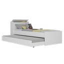 Ver imagem 2 de Bicama Multimóveis com Baú Embutido para Colchão 190cmx80cm Branca Ref.5009