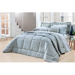 Edredom Queen 200 Fios Verde Ornato - 1