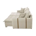 Ver imagem 7 de Sofá Cama Linho em Madeira Eucalipto 220cm Braço 20cm Arizona Meu Sofá Online