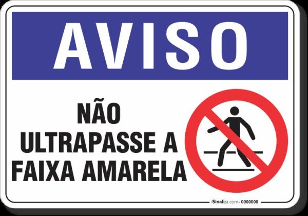 Placa de Sinalização Aviso Não Jogue Lixo no Chão 15 x 20