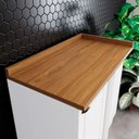 Ver imagem 7 de Balcao Canto Reto com Tampo 84cm Americana Branco Nature Henn
