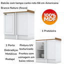 Ver imagem 5 de Balcao Canto Reto com Tampo 84cm Americana Branco Nature Henn