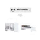 Ver imagem 6 de Quarto de Bebê Completo Labirinto 2 Peças (1 Guarda Roupa + 1 Berço) Qi97 Branco - Henn