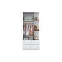 Ver imagem 4 de Quarto de Bebê Completo Labirinto 2 Peças (1 Guarda Roupa + 1 Berço) Qi97 Branco - Henn