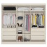 Guarda Roupa Casal com Espelho 6 Portas 6 Gavetas - Oslo-off White - Made Marcs - 2