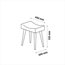 Ver imagem 2 de Penteadeira Camarim Strass Retro MDF/MDP + Banqueta 5 Gavetas -Espelho -Tomada- Branco -Patrimar
