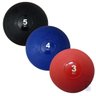 Kit com 3 Medicine Slam Balls Magussy Borracha 3, 4 e 5 Kg sem Kick - Vermelho / Preto - 1