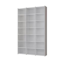 Estante de Livros Escritório 21 Nichos Livreiro Montenegro Branco Brienza Decor - 4