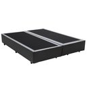 Ver imagem 1 de Cama Box Blindado King Bipartido Principe Das Camas Sintético Cinza 193x203x40