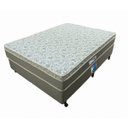 Ver imagem 2 de Combo Colchão Casal Netsono Mola Bonnel + Cama Box + Cabeceira Casal Castor Revollution Marrom + Tra