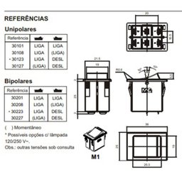Chave Tecla Margirius Bipolar Liga Desl 30223 15a C/membrana - 4