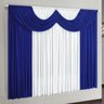 Cortina Riviera 2,00m X 1,70m para Varão Simples - Azul/branco - 1