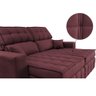 Sofá Retrátil e Reclinável 1,80M Molas Ensacadas e Costura Tripla Cama Inbox Nobre Suede Vinho - 4