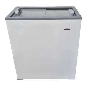 Freezer Horizontal, Tampa de Vidro, 150L, Marca Junges, Pequeno, 220V