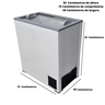 Freezer Horizontal, Tampa de Vidro, 150L, Marca Junges, Pequeno, 220V - 4