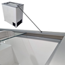 Freezer Horizontal, Tampa de Vidro, 150L, Marca Junges, Pequeno, 220V - 3
