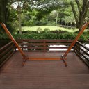 Ver imagem 4 de Suporte de Madeira para Rede de Descanso Multidecor + Rede Vermelha