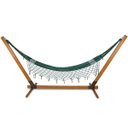 Ver imagem 1 de Suporte de Madeira para Rede de Descanso Multidecor + Rede Verde