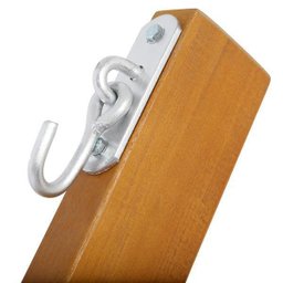Suporte de Madeira para Rede de Descanso Multidecor + Rede Verde - 3