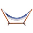 Ver imagem 1 de Suporte de Madeira para Rede de Descanso Multidecor + Rede Azul