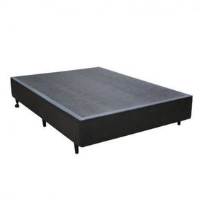 Base Box Casal Corino / Poliéster Preto 138x188x42