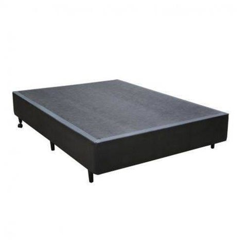 Base Box Casal Corino / Poliéster Preto 138x188x42