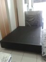 Ver imagem 3 de Base Box Casal Corino / Poliéster Preto 138x188x42