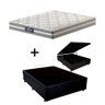 Cama Box C/ Baú Casal + Colchão de Molas Ensacadas Probel Vegas  Comfort Pillow Euro Casal - 1
