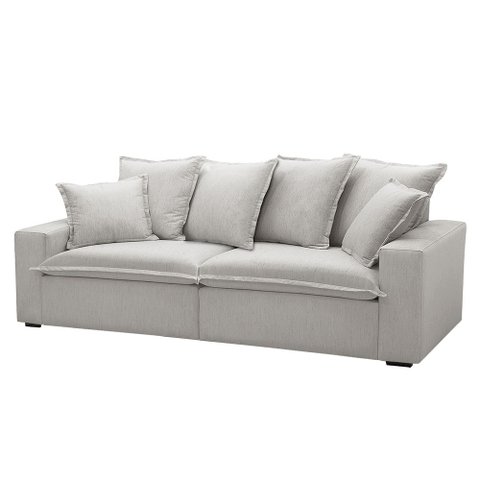 Sofá 3 Lugares para Sala Living 200cm Dalton L08 Linho Mescla - Mpozenato