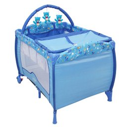 Berço Cercado Desmontável Plus Azul Oceano Baby Style - 1