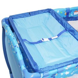 Berço Cercado Desmontável Plus Azul Oceano Baby Style - 4