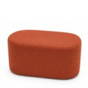 Ver imagem 3 de Puff Star Decorativo Bouclé Curvo para Sala e Recepção Luxo:Terra Cota/Memphis