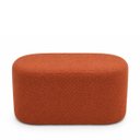 Ver imagem 2 de Puff Star Decorativo Bouclé Curvo para Sala e Recepção Luxo:Terra Cota/Memphis