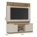 Ver imagem 4 de Home Painel Torino Sala para Tv 70 Polegadas com 2 Portas Off White/canelato+3d
