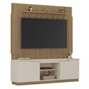 Ver imagem 2 de Home Painel Torino Sala para Tv 70 Polegadas com 2 Portas Off White/canelato+3d