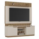 Ver imagem 1 de Home Painel Torino Sala para Tv 70 Polegadas com 2 Portas Off White/canelato+3d