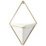 TRIGG - CONJUNTO COM 2 VASINHOS DE PAREDE BRANCO/DOURADO - UMBRA - 4