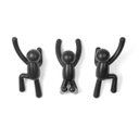 Ver imagem 2 de Buddy - Conjunto Cabideiros de Parede com 3 Peças Preto Umbra