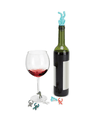 Ver imagem 1 de DRINKING BUDDY - MARCADOR DE TAÇAS + ROLHA (7 PEÇAS) - UMBRA